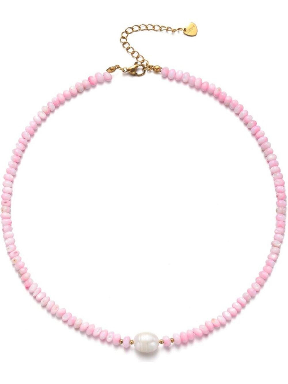 Trendy Beaded Seashell Necklace with Pearl | Adjustable 14K Gold Summer